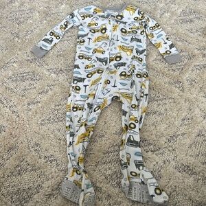 Carters 18 months sleeper pajama’s bulldozers and tools- light weight and cozy